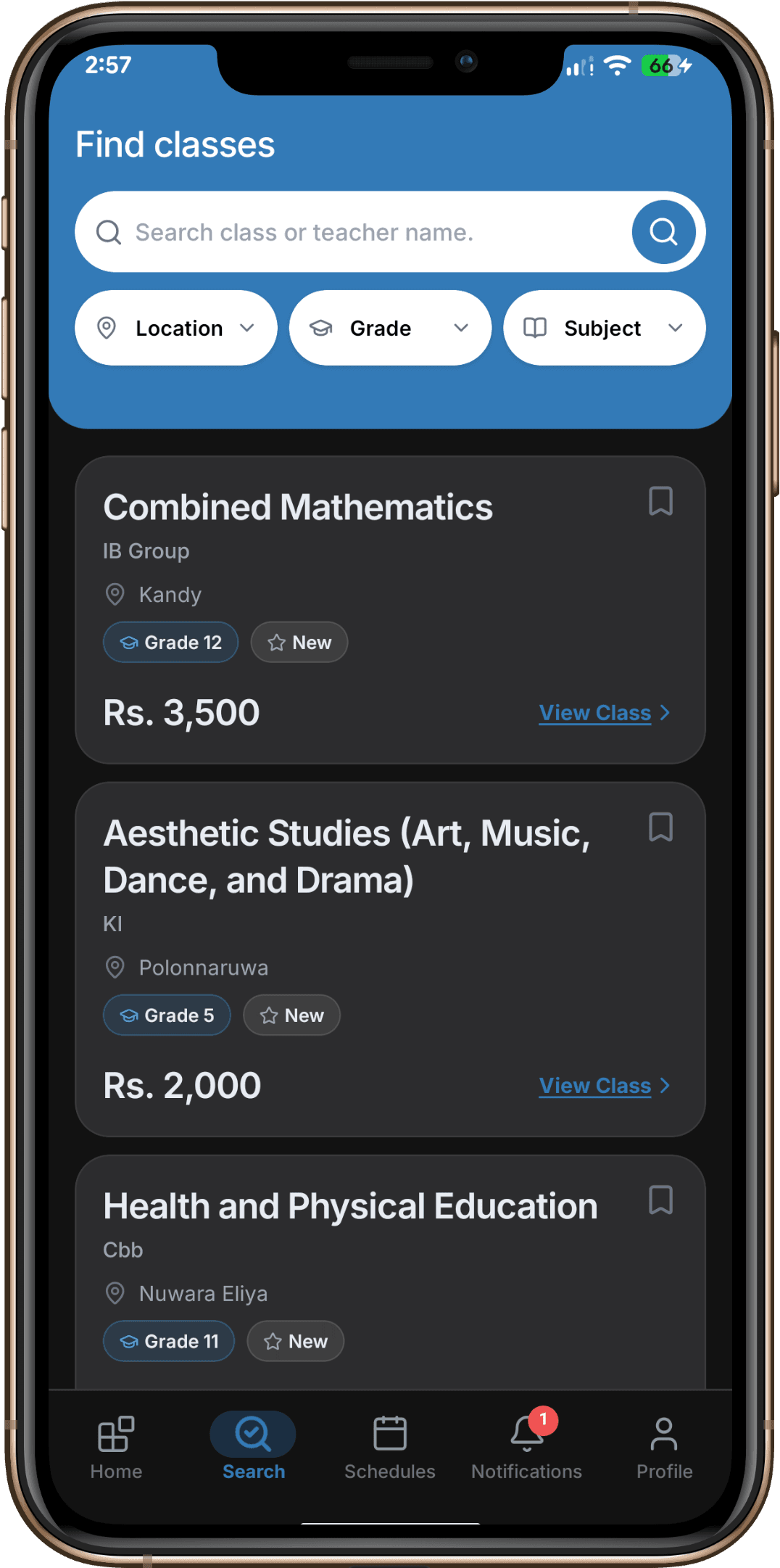 Vidu Arana app feature screens