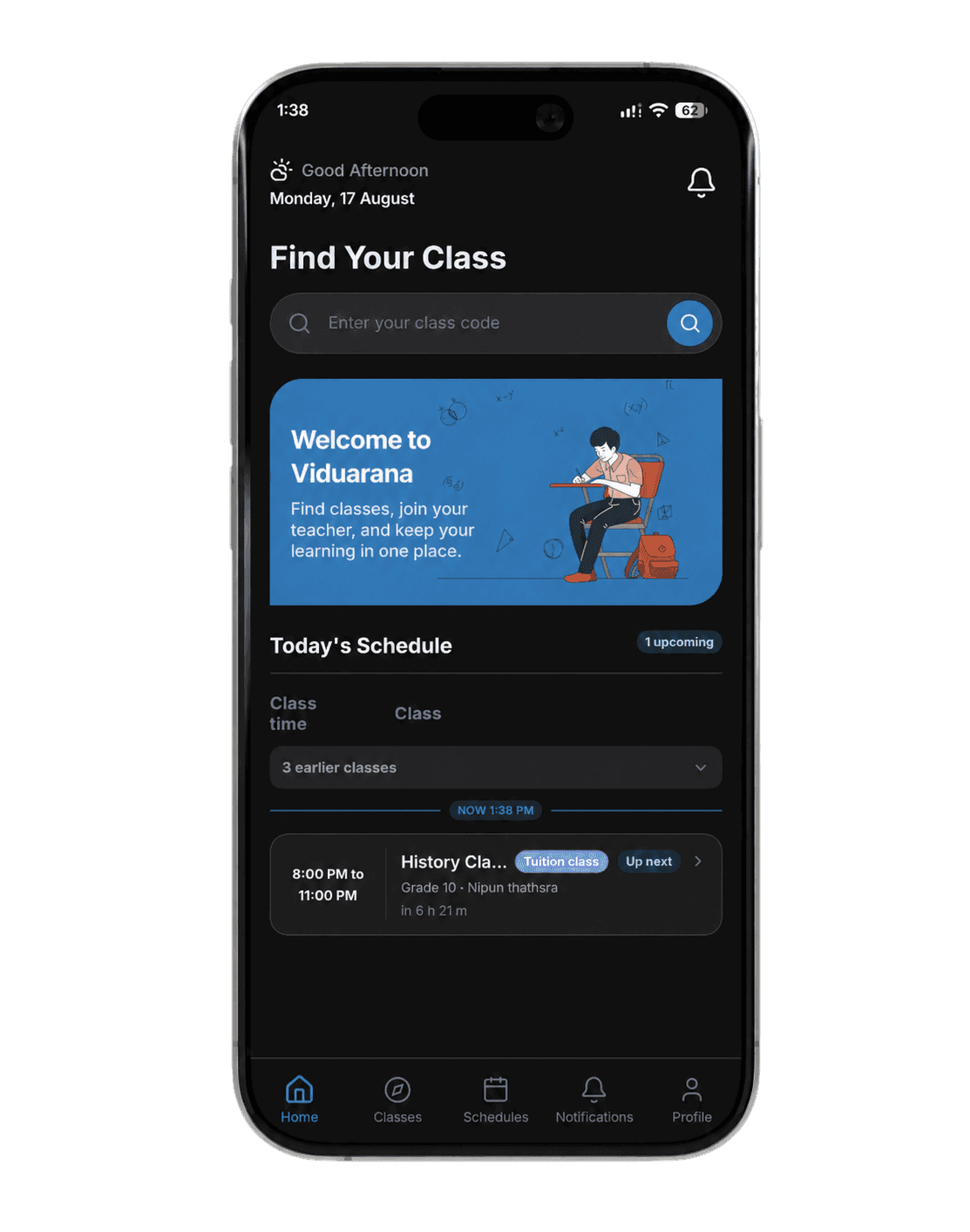 Vidu Arana Student · Home